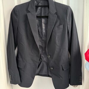 Uniqlo pinstriped jacket